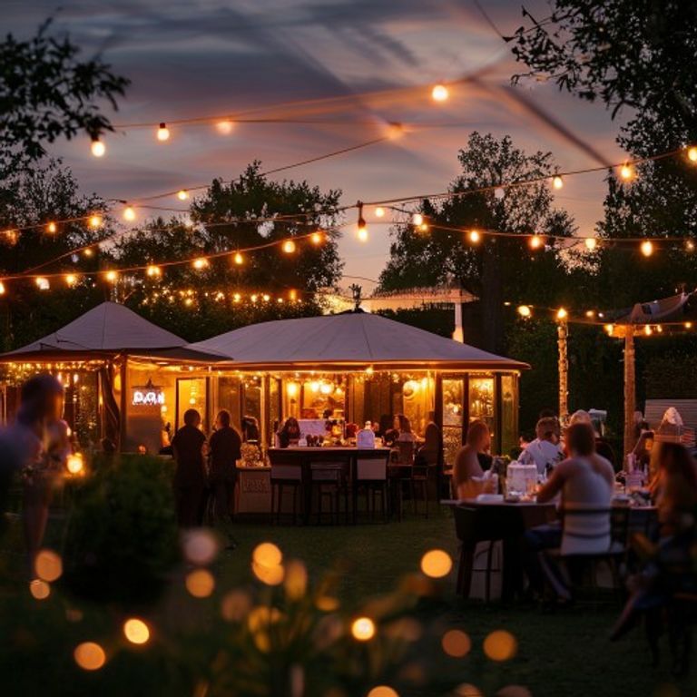 Evening private hire catering event
